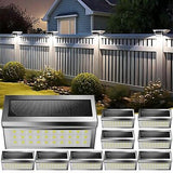 Solar Outdoor Deck Lights: 10Pack 30LED Fence Solar Step Outside Lights Water...