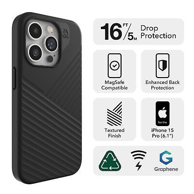 ZAGG Denali Snap iPhone 15 Pro Case - Drop Protection (16ft/5m), Dual Layer T...