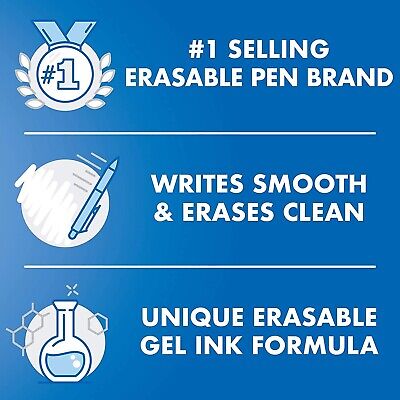 PILOT, FriXion Clicker Erasable Gel Pens, Fine Point 0.7 mm, Assorted Colors ...
