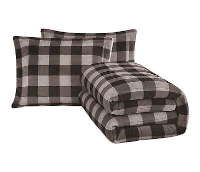 LONDON FOG Herringbone Plaid Collection, 2 Piece Comforter Set - Twin/Twin XL...