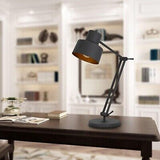 BO-2966TB Transitional One Light Desk Lamp from Davidson Collection in Black ...