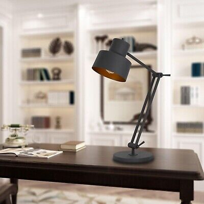 BO-2966TB Transitional One Light Desk Lamp from Davidson Collection in Black ...