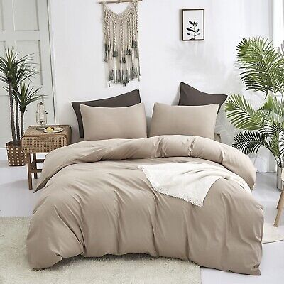 KAREVER Taupe Comforter Queen Khaki Bedding Set Women Soft Dark Champagne Bed...