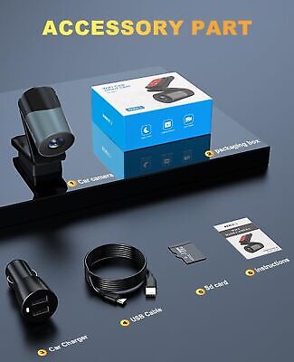 MEIDI Dash Cam 1080P Car Camera, Dash Camera for Cars, Free 32GB SD Card,Dash...