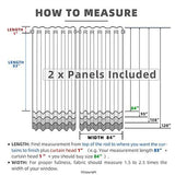 Waterproof Outdoor Curtain W84 x L120 - Grommet Top Sunlight Blocking Window ...