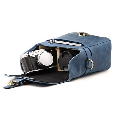 MegaGear Torres Mini MG1328 Genuine Leather Camera Messenger Bag for Mirrorle...