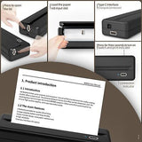 Inkless Wireless Printer for Home Offices & Travel, Supports 8" & 4" Thermal ...