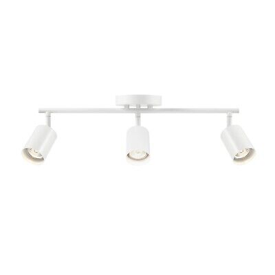 Globe Electric 64000092 21" 3-Light Track Lighting, Matte White, Pivoting Sha...