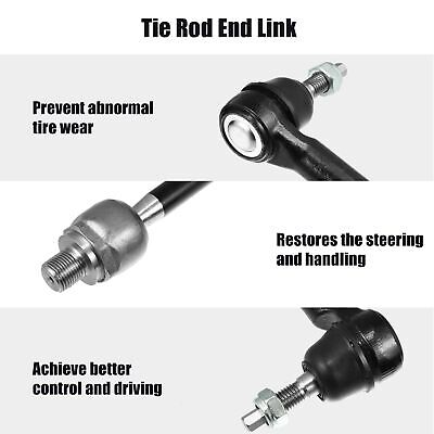 ACROPIX Front Outer Inner Tie Rod End Link with Bellows Fit for Chevrolet Tra...