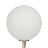 Deco 79 Metal Room Table Lamp Orb 2 Light Accent Lamp with Marble Base, Lamp ...