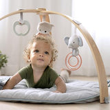 Ingenuity Cozy Spot Reversible Duvet Activity Gym & Play Mat with Wooden Toy ...