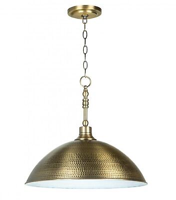 Craftmade 35993-LB Timarron Cone Metal Pendant Lighting, 1-Light, 100 Watts, ...