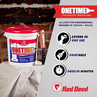 Red Devil 0548 ONETIME Lightweight Spackling, 1 Pint Pack of 12