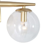 KSANA Gold Vanity Lights, 3-Light Modern Bathroom Light Fixture with Seeded G...