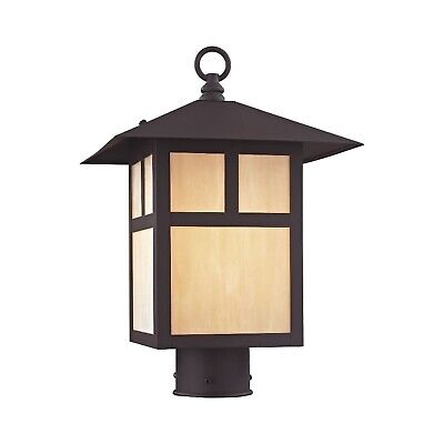 Livex Lighting 2134-07 Montclair Mission 1 Light Outdoor Bronze Finish Solid ...