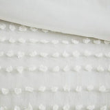 Comfort Spaces Cotton Comforter Set Jacquard Pom-Pom Tufts Design, Down Alter...