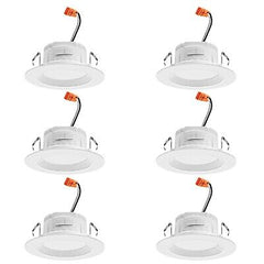 Juno RB4 SWW5 CP6 MW M2 RetroBasics Downlight Trim Kit, Switchable LED White,...