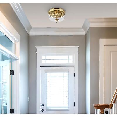 Westinghouse 6128600 Lebanon Transitional 12 Inch, Two Light Flush Mount Ceil...