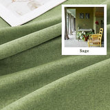 DUALIFE Light Sage Green Curtains 96 Inches Long for Bedroom 2 Panels Back Ta...