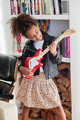 Loog Pro Electric kids Guitar Ages 6+ Learning App and Lessons Included White