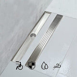 Linear Shower Drain, Shower Drain 28 inch with Removable Grate Cover, Profess...