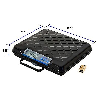 Brecknell Portable Electronic Utility Bench Scale, 100lb Capacity, 12"x10" Pl...