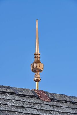 Good Directions 742T 27" Victoria Pure Copper Decorative Roof Mount Finial, C...