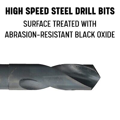 Drill America 33.00mm Reduced Shank High Speed Steel Drill Bit with 1/2" Shan...