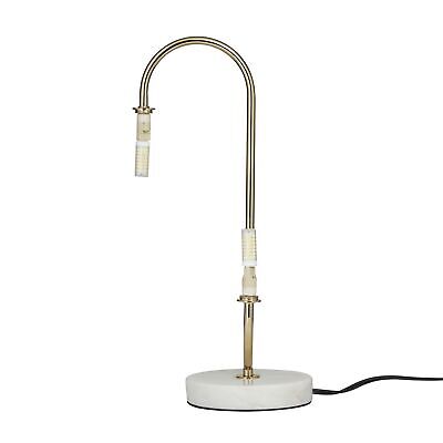 Deco 79 Metal Room Table Lamp Orb 2 Light Accent Lamp with Marble Base, Lamp ...