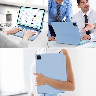 Keyboard Case for iPad Air 11-inch(M2) 2024 & iPad Air 5th/4th Gen & iPad Pro...