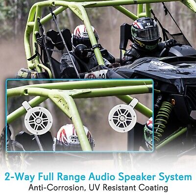 Pyle Waterproof Marine Wakeboard Tower Speakers - 4 Inch Dual Subwoofer Speak...