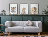 Kate and Laurel Sylvie Lion Stare Portrait Framed Canvas Wall Art by Amy Pete...