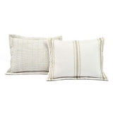 Lush Decor Comforter Farmhouse Stripe, King, Neutral Comforter Set