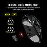 Corsair DARKSTAR RGB Wireless Gaming Mouse for MMO, MOBA - 26,000 DPI - 15 Pr...