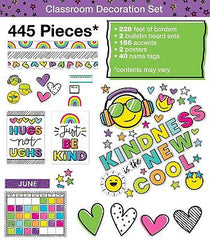 Carson Dellosa Kind Vibes Bright Classroom D&#233;cor Bundle, Classroom Calendar