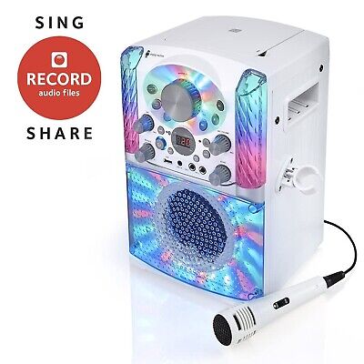 Singing Machine SML625BTWD Karaoke Machine, Portable Bluetooth CD+G Karaoke S...