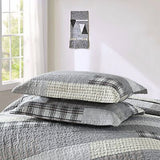 Queen Size Quilt,Patchwork Quilt Bedding Set 100% Cotton Plaid Bedspread Quee...