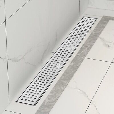 Linear Shower Drain, Shower Drain 28 inch with Removable Grate Cover, Profess...