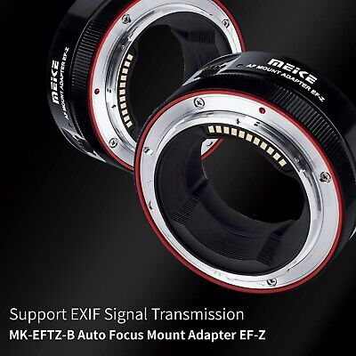 Meike MK-EFTZ-B Auto-Focus Mount Adapter for EF/EF-S Lenses to Z Series Camer...