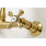 Kingston Brass KS7247AX English Country Bathroom Faucet, Brushed Brass, 10.31...