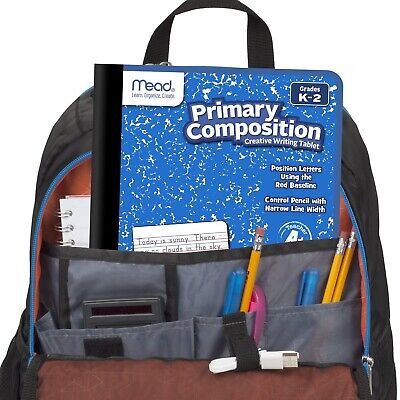 Mead Primary Composition Book, Ruled, Grades K-2, 100 Sheets, 7-1/2" x 9-3/4"...