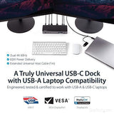 StarTech.com Universal Laptop Docking Station, Hybrid USB-C/USB-A Dock, Dual ...