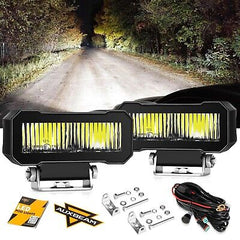 Auxbeam 4.6 Inch LED Pods Light, 2pcs 60w Square Off Road Light Pod, R4 Serie...