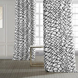 HPD Half Price Drapes Geometric Abstract Printed Curtains 96 Inches Long Luxu...