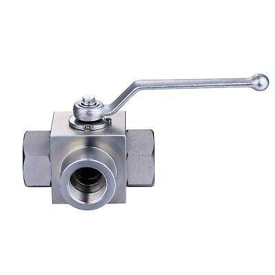 Taixin 3way Hydraulic Ball Valve 3/4 inch NPT Female Hydraulic Valve 5800PSI ...