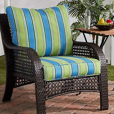 Greendale Home Fashions 2-Piece Outdoor Deep Seat Cushion Set, Belize