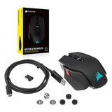 Corsair M65 RGB Ultra Wireless, Tunable FPS Wireless Gaming Mouse, Black