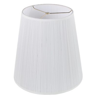 Aspen Creative 33135, Mushroom Pleated Traditional Spider Lamp Shade, White, ...