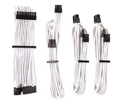 CORSAIR Premium Individually Sleeved PSU Cables Starter Kit &#8211; White, 2 Yr