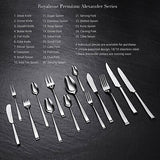 20-Piece Alexander Fine Silverware Set, Service for 4, 18/10 Stainless Steel,...